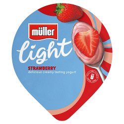 Müller Light Strawberry Fat Free Yogurt 160g