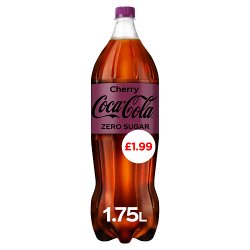 Coca-Cola Zero Cherry 1.75L PM £1.99