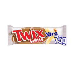 Twix Xtra White Chocolate Biscuit Twin Bars 75g