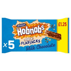 McVitie's Hobnobs Milk Chocolate Oaty Flapjacks 5pk PMP £1.25