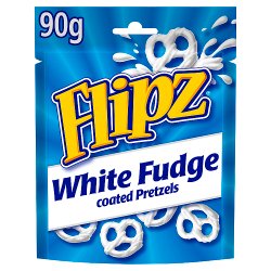 Flipz White Fudge Flavour Coated Pretzel Snacks 90g