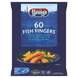 Young's 60 Fish Fingers 1.5kg