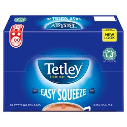 Tetley Easy Squeeze with Drawstring Tea Bags x100