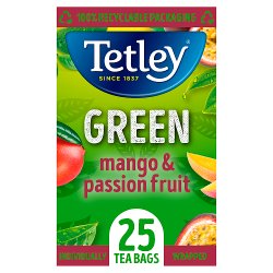 Tetley Green Mango & Passion Fruit 25 Compostable Tea Bags