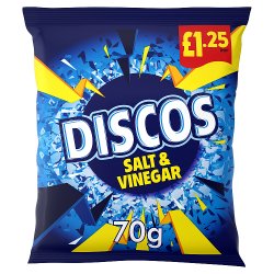 Discos Salt & Vinegar Crisps 70g, £1.25 PMP