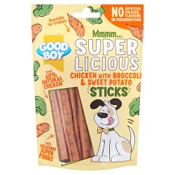 Good Boy Super Licious Chicken with Broccoli & Sweet Potato Sticks 100g