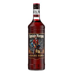Captain Morgan Dark Rum 6 x 70cl £15.79