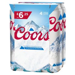 Coors 4 x 500ml Cans