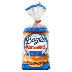 Warburtons Bagels 5 Original Soft & Sliced