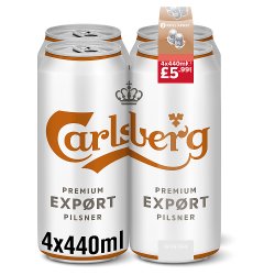 Carlsberg Premium Export Pilsner 4 x 440ml
