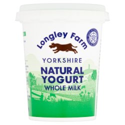 Longley Farm Yorkshire Natural Yogurt Whole Milk 450g