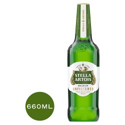 Stella Artois Unfiltered Premium Lager Beer 660ml
