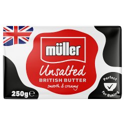 Müller Unsalted British Butter 250g