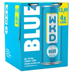WKD Alcoholic Mix Blue Original 4 x 250ml