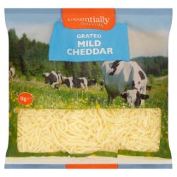 Essentially Catering Grated White Mild Cheddar 1kg