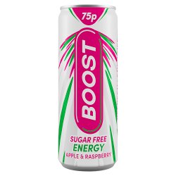 Boost Sugar Free Energy Apple & Raspberry 250ml