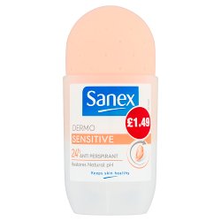 Sanex Roll On Deodorant Sensitive 50ml PMP £1.49