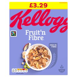 Kellogg's Fruit 'n Fibre Breakfast Cereal 500g PMP £3.29
