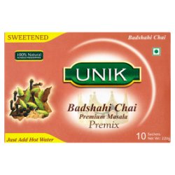 Unik Sweetened Badshahi Chai Premium Masala Premix 10 x 22g
