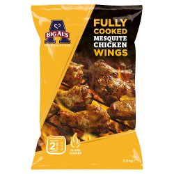 Big Al's Fully Cooked Mesquite Chicken Wings 2.5kg
