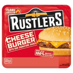 Rustlers Flame Grilled Cheese Burger 132g