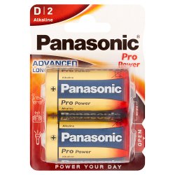 Panasonic Pro Power D Batteries Alkaline 2 Pack