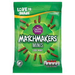 Quality Street Matchmakers Cool Mint Chocolate Minis Sharing Bag 120g