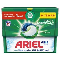 Ariel All-in-1 PODS®, Washing Capsules 12