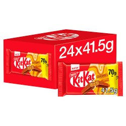 Kit Kat 4 Finger Caramel Milk Chocolate Bar 41.5g PMP 70p