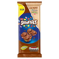 Smarties Milk Chocolate Sharing Bar 90g PMP £1.25