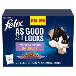 Felix As Good As It Looks Mixed Selection in Jelly 12 x 100g (1.2kg)