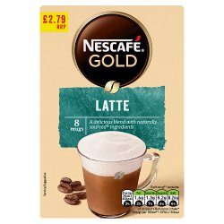 Nescafe Gold Latte Instant Coffee 8 x 15.5g Sachets £2.79 PMP