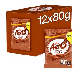 Aero Melts Milk Chocolate Sharing Bag 80g PMP £1.35