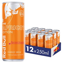 Red Bull Energy Drink Apricot Edition 250ml, 12 Pack PM 1.55