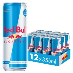 Red Bull Sugar Free Energy Drink 355ml, 12 Pack, PM 1.90
