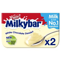 Milkybar White Chocolate Crème Dessert 2x65g