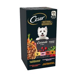 Cesar Natural Goodness Grain Free Adult Dog Food Mix Casserole Tray 8 x 100g