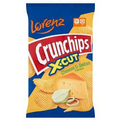Lorenz X-Cut Crunchips Cheese & Onion Flavour 75g