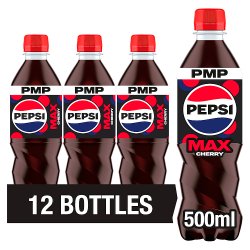 Pepsi Max Cherry No Sugar Cola PMP 500ml