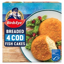 Birds Eye 4 Breaded Cod Fish Cakes 198g