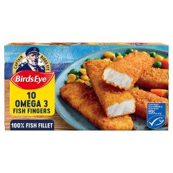 Birds Eye 10 Breaded Omega 3 Fish Fingers 280g