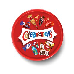 Celebrations Milk Chocolate & Biscuit Bars Sharing Tub 600g