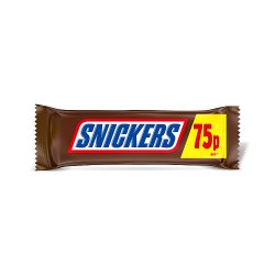 Snickers Caramel, Nougat, Peanuts & Milk Chocolate Snack Bar £0.75 PMP 48g