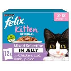 FELIX Original Kitten Mixed Selection in Jelly Wet Cat Food 12x100g