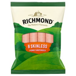 Richmond 8 Skinless Pork Sausages 213g