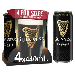Guinness Draught In Can 4.1% vol 440ml PMP £6.69 Cans