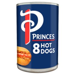 Princes 8 Hot Dogs 400g