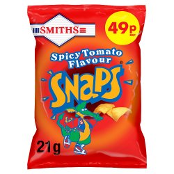 Smiths Snaps Spicy Tomato Snacks Crisps 49p RRP PMP 21g
