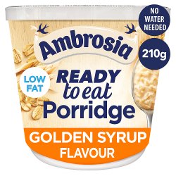 Ambrosia Ready to Eat Porridge Pot Golden syrup Flavour 210g