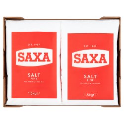 Saxa Salt Fine 6 x 1.5kg